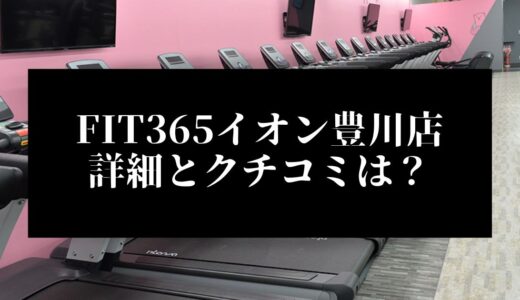 FIT365イオン豊川店の詳細とクチコミは？近くに他のコンビニジムはある？